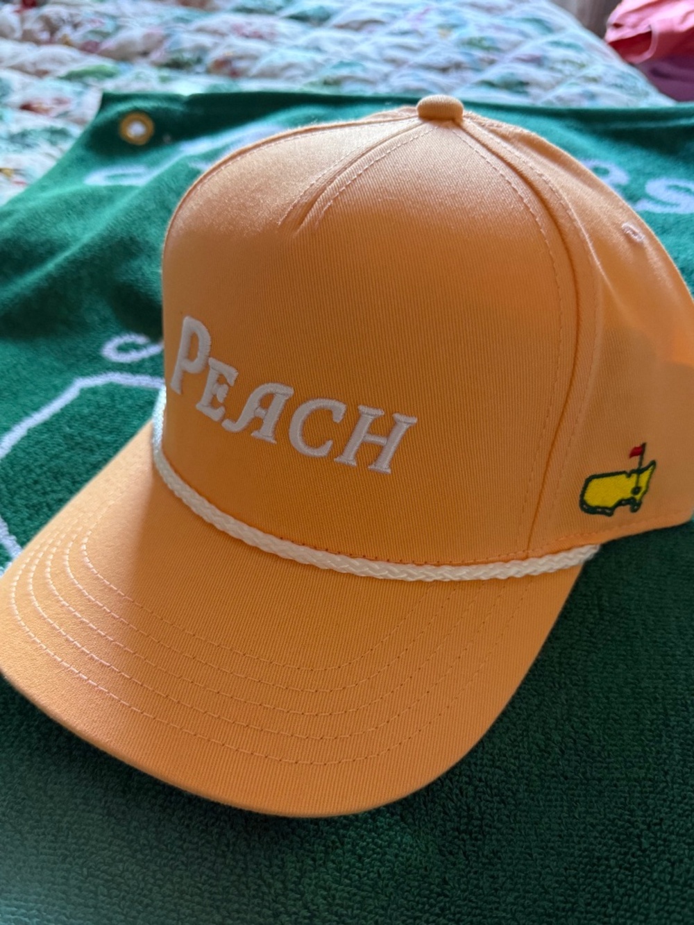 Masters Peach Rope Hat NWT